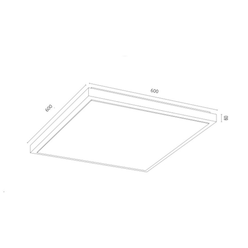 Argon 1816 - Stropna svjetiljka CARLSON 4xE27/15W/230V 60x60 cm zlatna