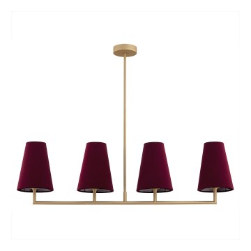 Argon 1829 - Viseći luster SAFIANO 4xE27/15W/230V boje vina