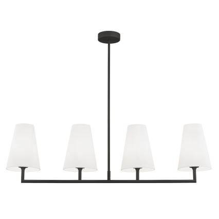Argon 1831 - Viseći luster SAFIANO 4xE27/15W/230V crna