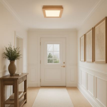 Argon 1866 - Stropna svjetiljka TABOR 4xE27/15W/230V 42x42 cm bež