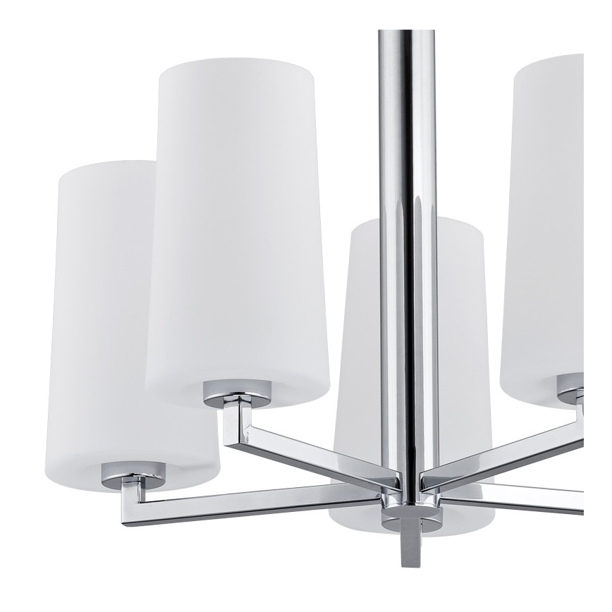 Argon 2053 - Viseći luster CAMELOT 5xE27/15W/230V sjajni krom