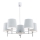 Argon 2076 - Viseći luster BOLZANO 5xE27/15W/230V plava