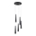 Argon 2103 - Luster na sajli HOLLYWOOD 5xE14/7W/230V crna