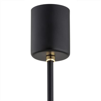Argon 2114 - Viseći luster CAMELOT PLUS 5xE27/15W/230V crna/bijela/zlatna
