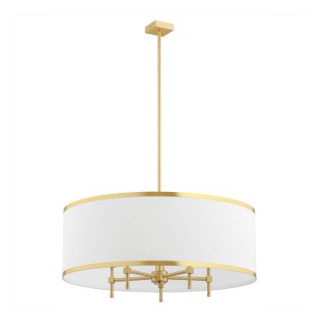 Argon 2127 - Viseći luster ABBANO 5xE14/7W/230V mesing/bijela