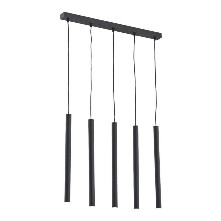 Argon 2137 - Luster na užetu ETNA 5xG9/6W/230V crna