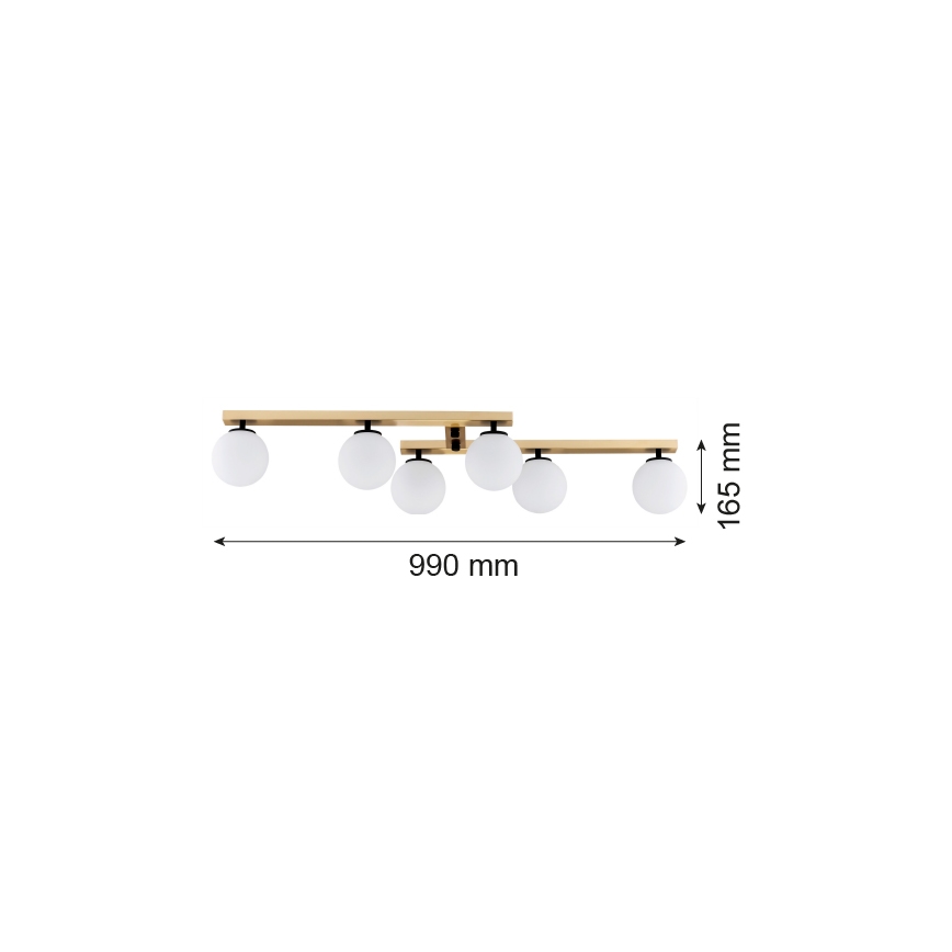Argon 2544 - Nadgradni luster FREEMONT 6xE14/7W/230V