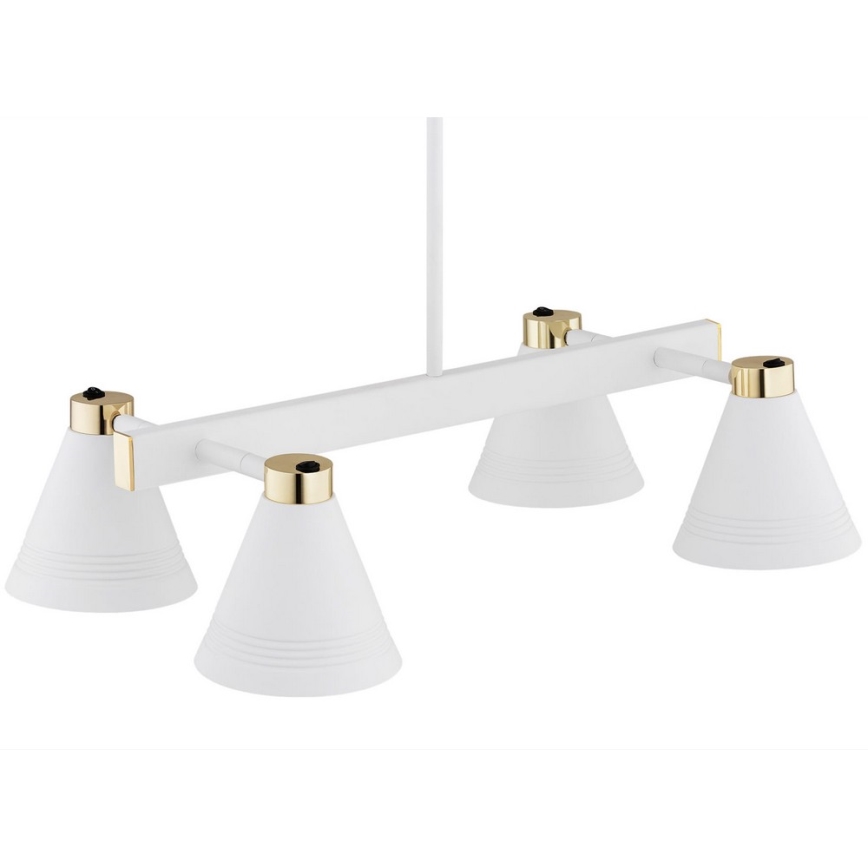 Argon 2551 - Viseći luster AVALONE 6xE27/15W/230V bijela/zlatna