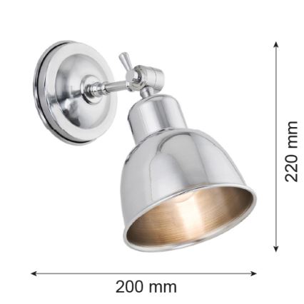 Argon 3172 - Zidna svjetiljka EUFRAT 1xE27/60W/230V