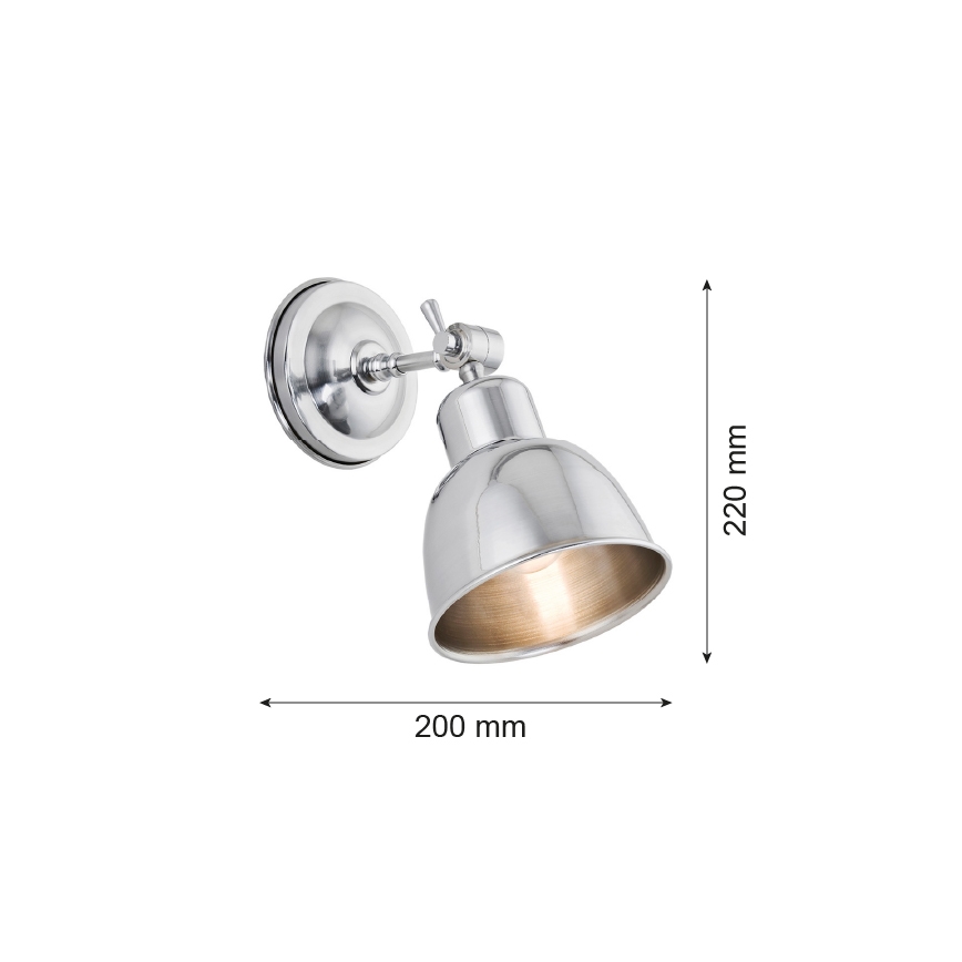 Argon 3172 - Zidna svjetiljka EUFRAT 1xE27/60W/230V