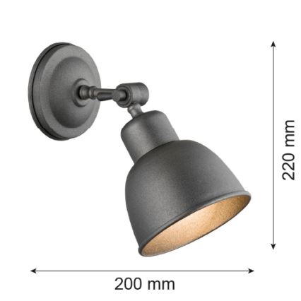 Argon 3183 - Zidna svjetiljka EUFRAT 1xE27/60W/230V