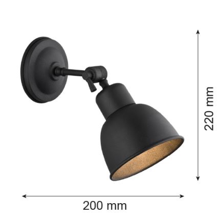 Argon 3185 - Zidna svjetiljka EUFRAT 1xE27/60W/230V
