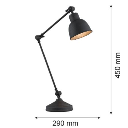 Argon 3197 - Stolna lampa EUFRAT 1xE27/15W/230V