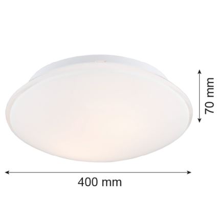 Argon 3224 - Stropna svjetiljka GIN 3xE27/15W/230V bijela