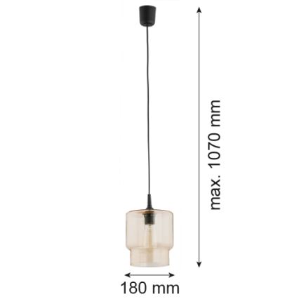 Argon 3273 - Luster na sajli NEWA 1xE27/15W/230V bež