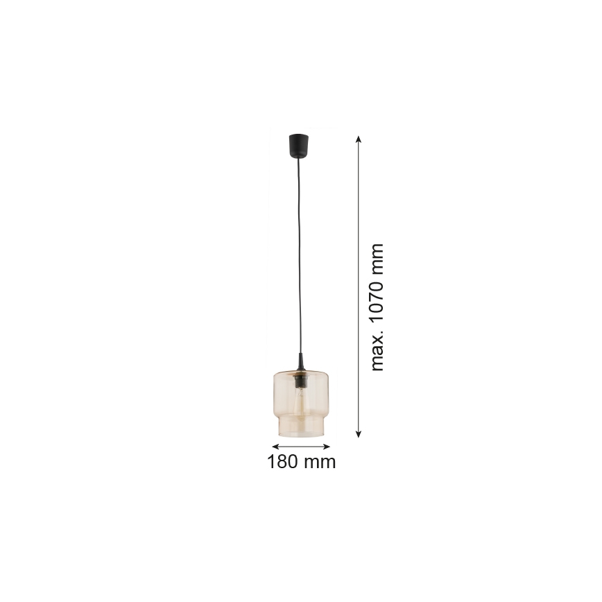 Argon 3273 - Luster na sajli NEWA 1xE27/15W/230V bež