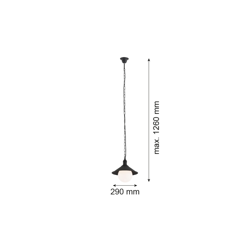 Argon 3285 - Vanjski luster ERBA BIS 1xE27/60W/230V