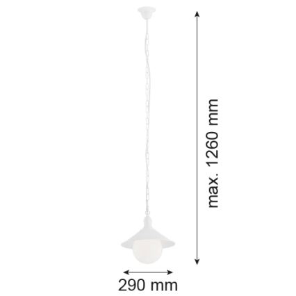 Argon 3296 - Vanjsko svjetlo ERBA BIS 1xE27/60W/230V