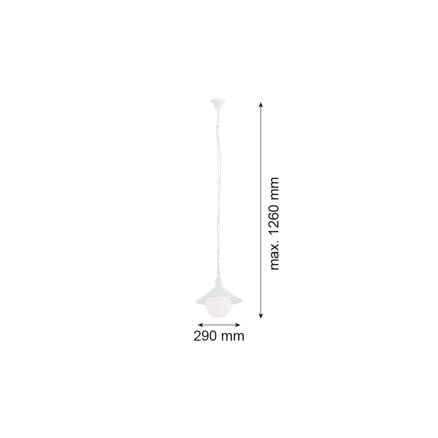 Argon 3296 - Vanjsko svjetlo ERBA BIS 1xE27/60W/230V