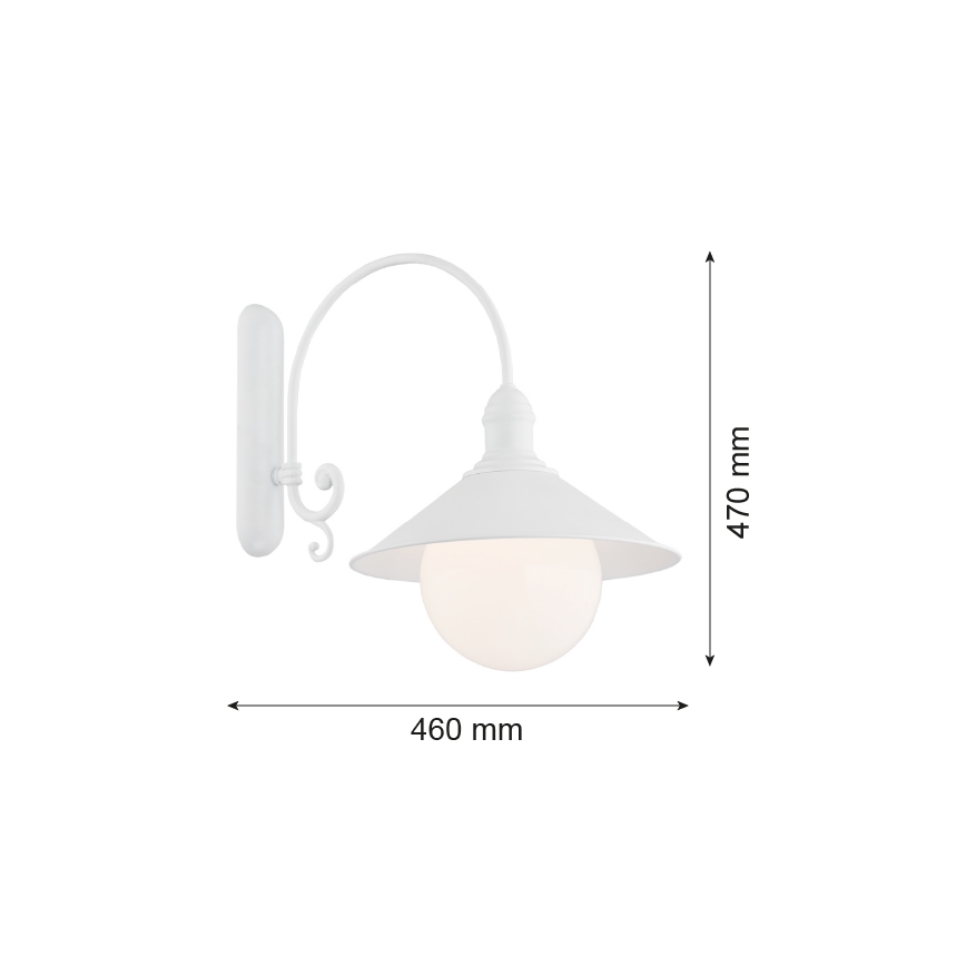 Argon 3297 - Zidna svjetiljka ERBA BIS 1xE27/60W/230V