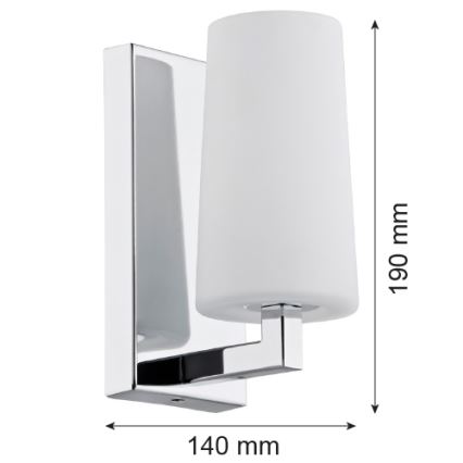 Argon 3358 - Zidna svjetiljka CAMELOT 1xE27/15W/230V sjajni krom