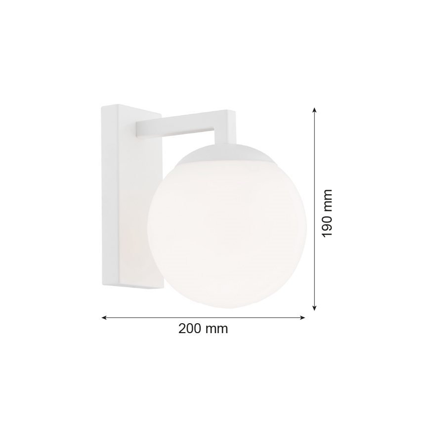 Argon 3733 - Zidna lampa ASPEN 1xE27/15W/230V bijela