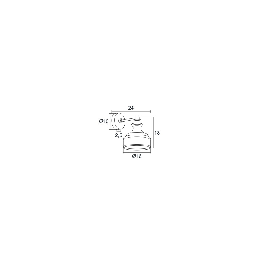 Argon 3796 - LED Zidna svjetiljka TULUZA LED/5W/230V