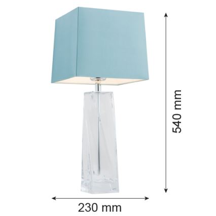 Argon 3839 - Stolna lampa LILLE 1xE27/15W/230V plava
