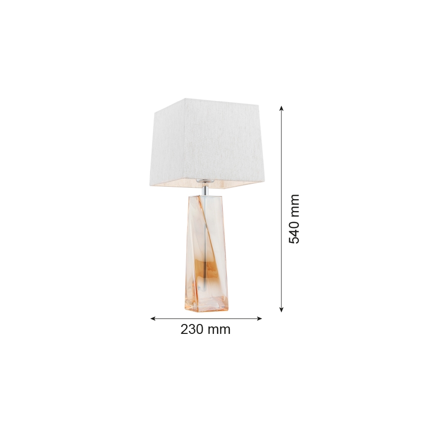 Argon 3840 - Stolna lampa LILLE 1xE27/15W/230V bijela