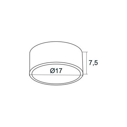 Argon 3885 - LED Stropna svjetiljka VICHY LED/13,5W/230V bijela