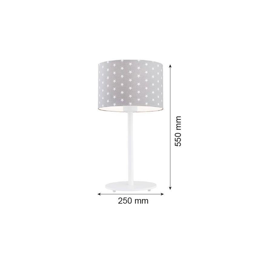 Argon 4126 - Stolna lampa MAGIC 1xE27/15W/230V siva/bijela
