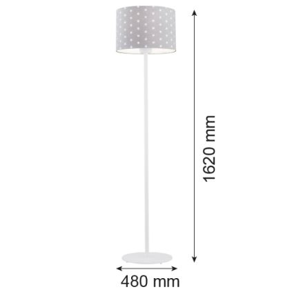 Argon 4130 - Podna lampa MAGIC 1xE27/15W/230V siva/bijela