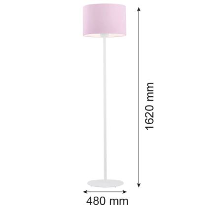 Argon 4132 - Podna lampa MAGIC 1xE27/15W/230V ružičasta/bijela