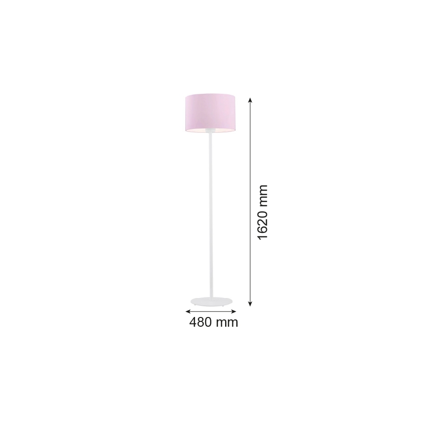 Argon 4132 - Podna lampa MAGIC 1xE27/15W/230V ružičasta/bijela