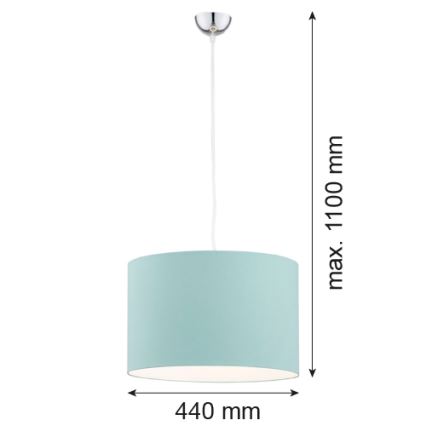 Argon 4135 - Luster na sajli MAGIC 1xE27/15W/230V tirkizna