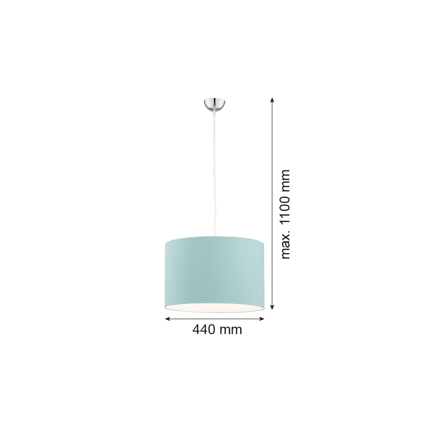 Argon 4135 - Luster na sajli MAGIC 1xE27/15W/230V tirkizna