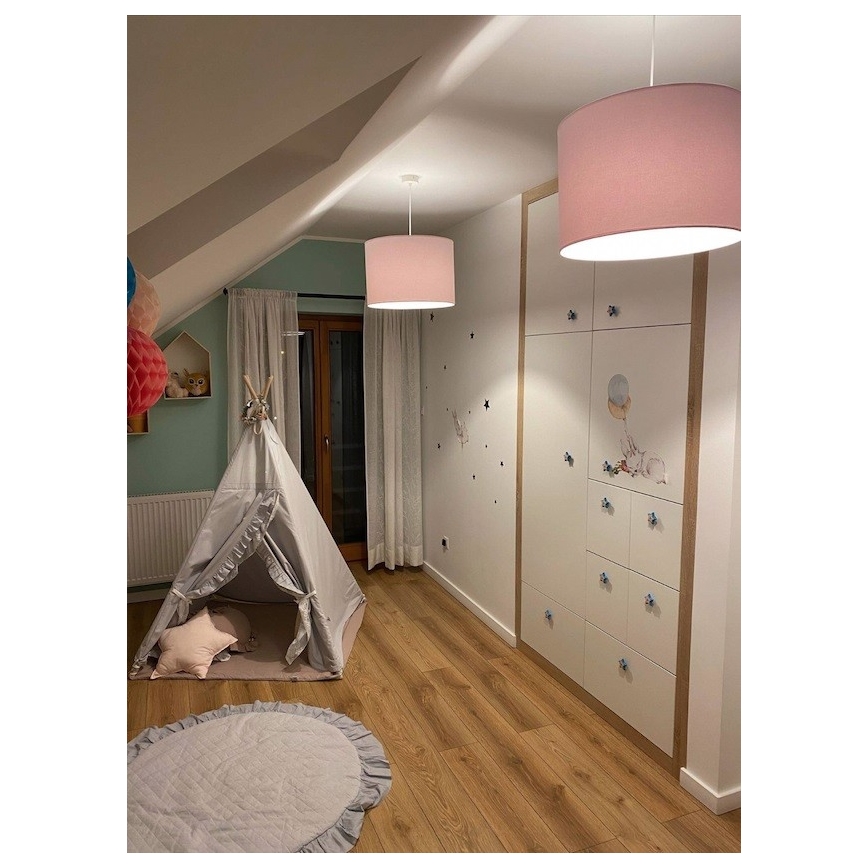 Argon 4136 - Luster na sajli MAGIC 1xE27/15W/230V ružičasta