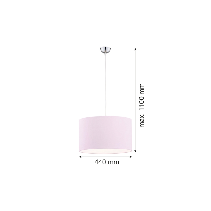 Argon 4136 - Luster na sajli MAGIC 1xE27/15W/230V ružičasta