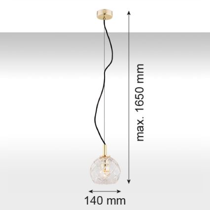 Argon 4200 - Luster na sajli OVIEDO 1xE27/15W/230V