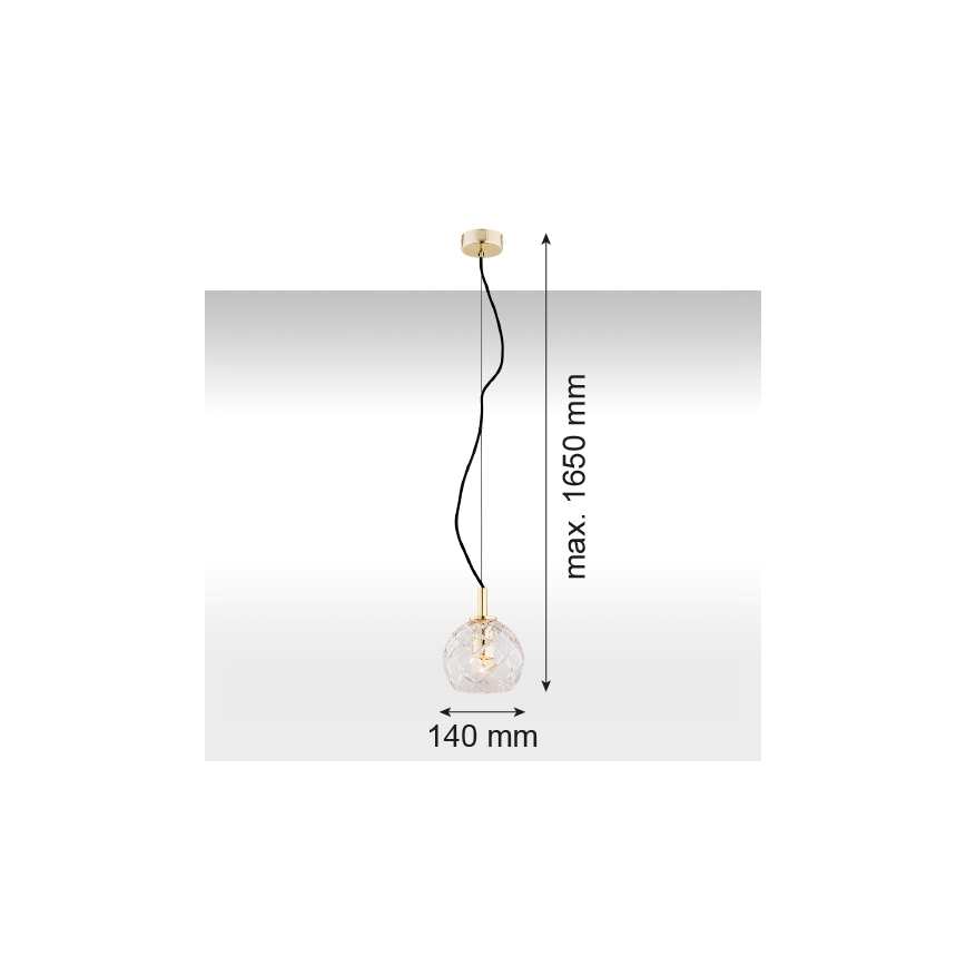 Argon 4200 - Luster na sajli OVIEDO 1xE27/15W/230V