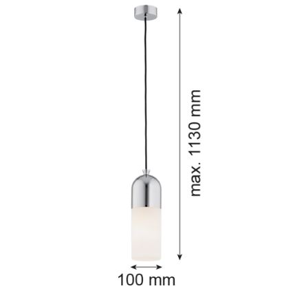 Argon 4211 - Luster na sajli BURGOS 1xE27/15W/230V sjajni krom