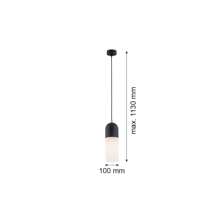 Argon 4213 - Luster na sajli BURGOS 1xE27/15W/230V crna