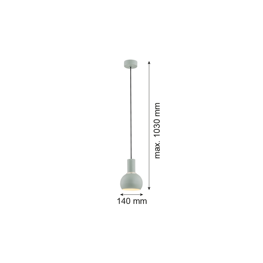 Argon 4214 - Luster na sajli SINES 1xE27/15W/230V zelena