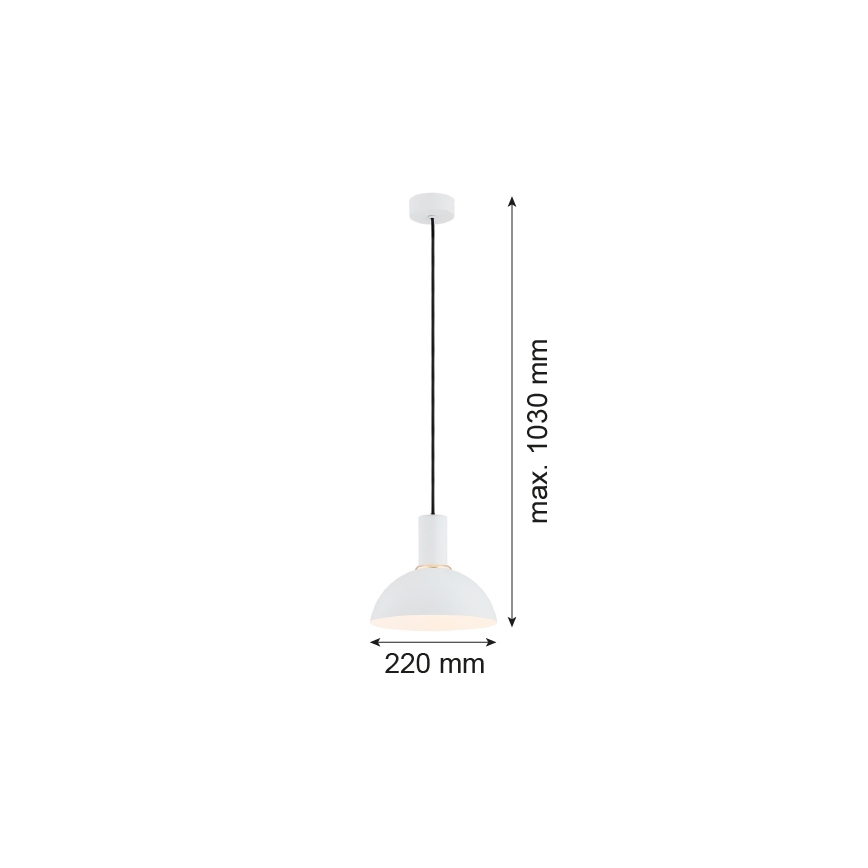 Argon 4220 - Luster na sajli SINES 1xE27/15W/230V pr. 28 cm bijela
