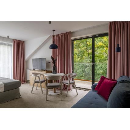 Argon 4222 - Luster na užetu SINES 1xE27/15W/230V promjer 28 cm crna