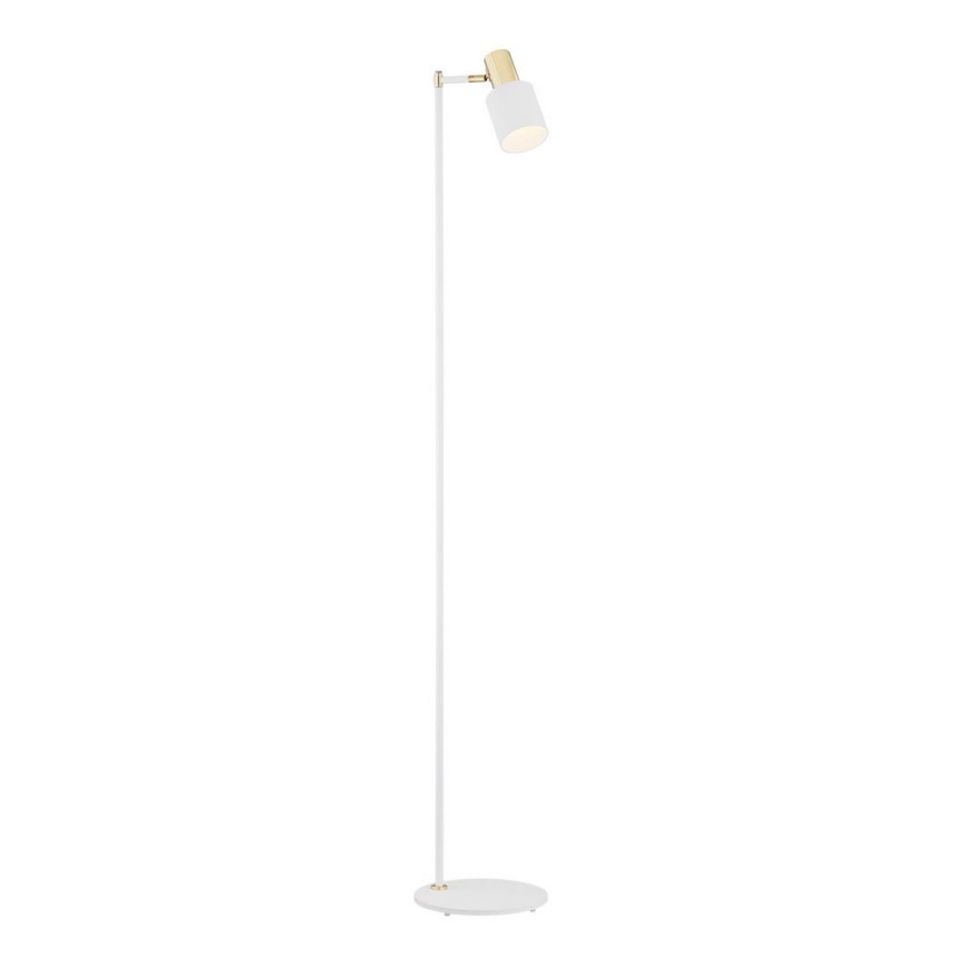 Argon 4258 - Podna lampa DORIA 1xE27/15W/230V bijela/mesing