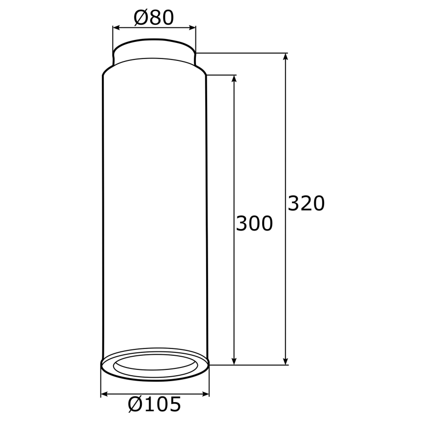 Argon 4281 - Reflektorska svjetiljka LINEA 1xE27/15W/230V mesing/crna