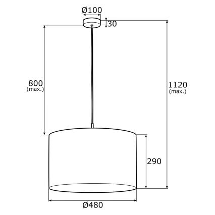 Argon 4285 - Luster na sajli KASER 1xE27/15W/230V siva/bijela/mesing