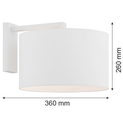 Argon 4294 - Zidna lampa KARIN 1xE27/15W/230V bijela