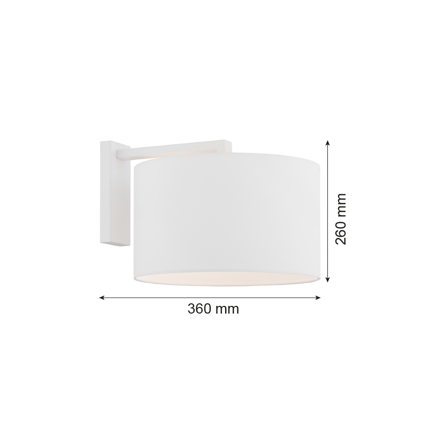 Argon 4294 - Zidna lampa KARIN 1xE27/15W/230V bijela